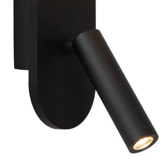 Kinkiet z włącznikiem Kelly 77287/05/30 LED 3,5W 3000 K biały czarny