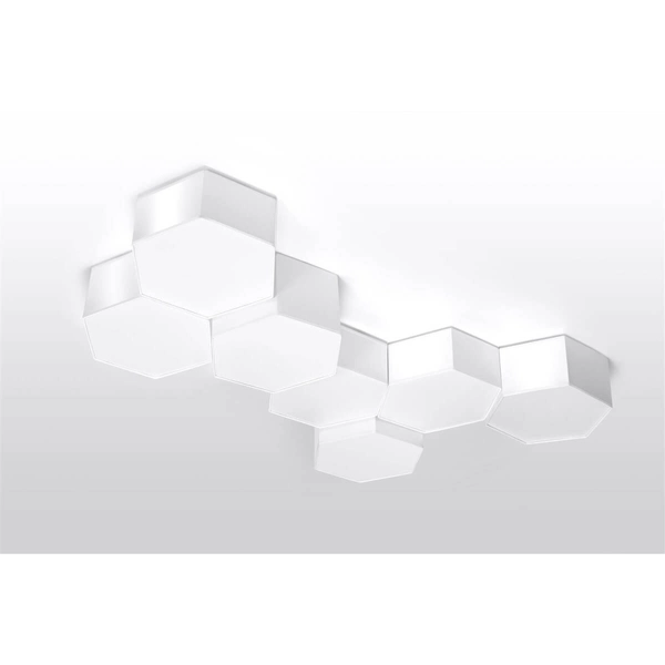 Minimalistyczna lampa sufitowa SL.1058 nad łóżko biała