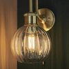Kulista lampa ścienna L&-195507 Light& ball szklana złota przezroczysta