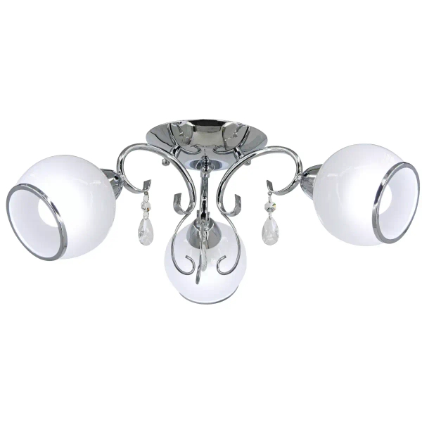 Lampa sufitowa glamour 8875/3 8C z kryształkami chrom