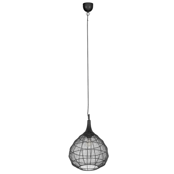 Lampa wisząca SORAYA 365440132 Trio drop zwisająca do sypialni czarny