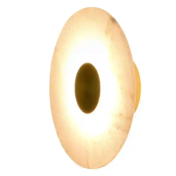 Okrągły naścienny kinkiet Dalinia WL0114 LED 8W 3000K złoty