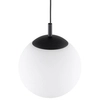 Lampa wisząca nad wyspę Esme 5670 bubble zwis ball biała czarna