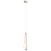 Szklana lampa wisząca Riva 1086G17 eliptyczna beżowa