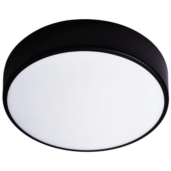 Minimalistyczny plafon okrągły 137623620064 czarna lampa