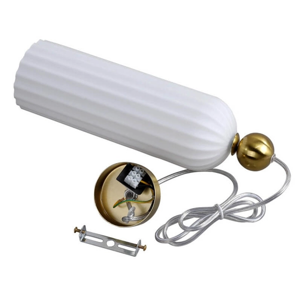 Lampa wisząca Piega LP-939/1P white Light Prestige jednopłomienny zwis biały do sypialni