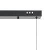 Lampa wisząca geometryczna BLAKE ST-MD1026 czarna szklana metalowa LED 24W 3000K nad stół