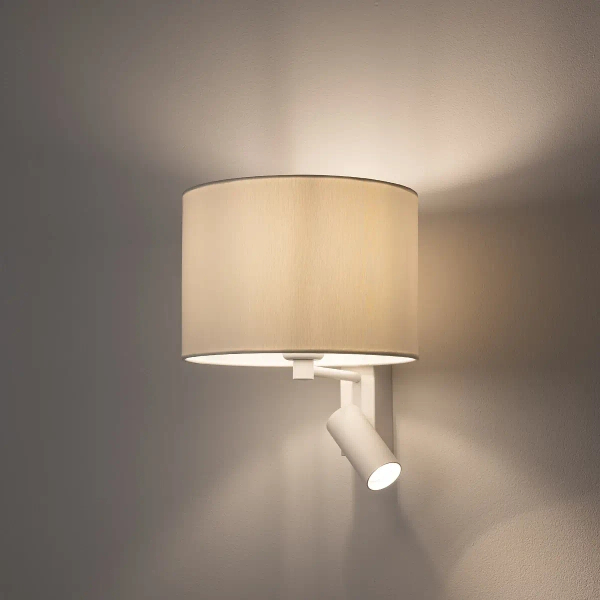 Naścienna lampa do sypialni LUSSO 11520 nocna biała