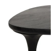 Stolik kawowy LAMINAR MM001501100340 czarny drewniany do sypialni 90cm
