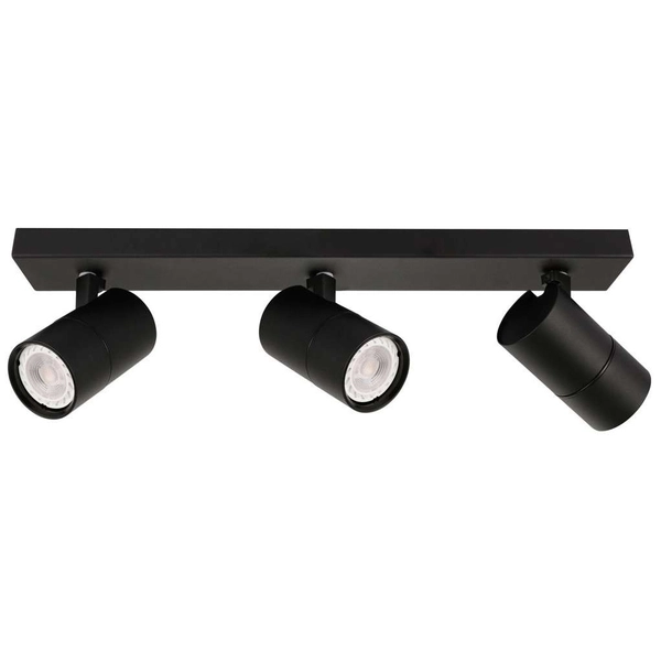 Plafon LAMPA sufitowa LACONI SPL-2813-3B-BL Italux metalowa OPRAWA regulowane reflektorki na listwie czarne