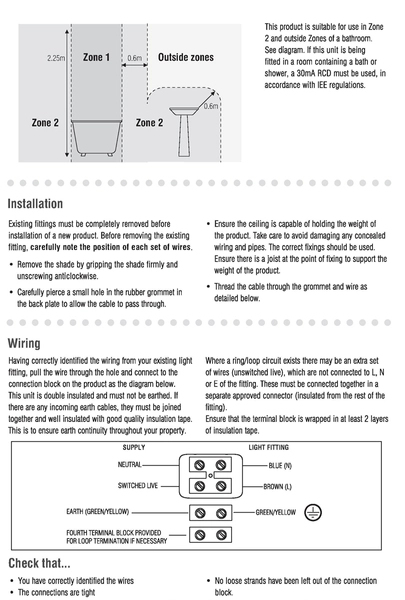 Lampa sufitowa Portico 59850 Saxby do łazienki IP44 chrom