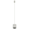Zwieszana lampa salonowa tuba POINT 11513 jedwabisty szary