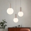 Wisząca lampa kulista TESTA beżowa biała 33-50908 3xG9 potrójna do jadalni