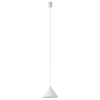 Metalowa lampa wisząca Zenith 7997 biały stożek do przedpokoju