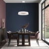 Wisząca lampa ring Frozi 31-35547 LED 32W 3000K kryształowa biała