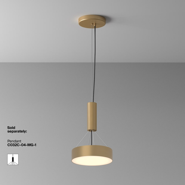 Wisząca lampa Zon C032CL-24W3K-RD-MG Maytoni LED 24W 3000K zwis złota