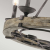 Świecznikowa lampa wisząca Taulbee KL-TAULBEE6 Kichler czarny drewniany