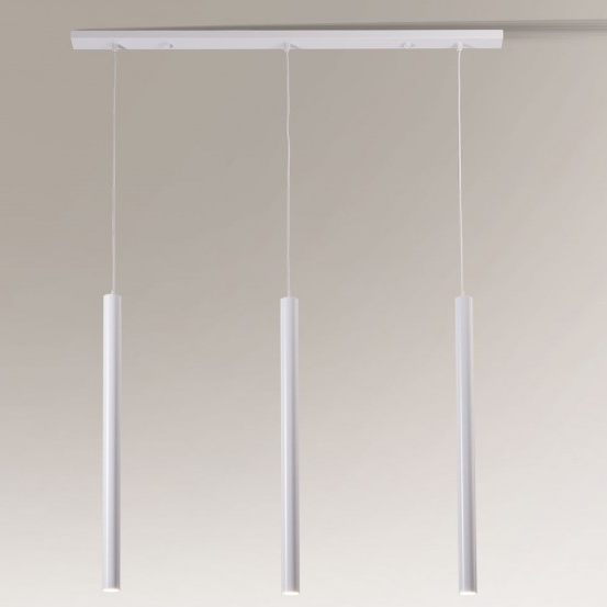 LAMPA wisząca YABU 7574 Shilo metalowa OPRAWA zwis LISTWA sufitowa sople tuby białe