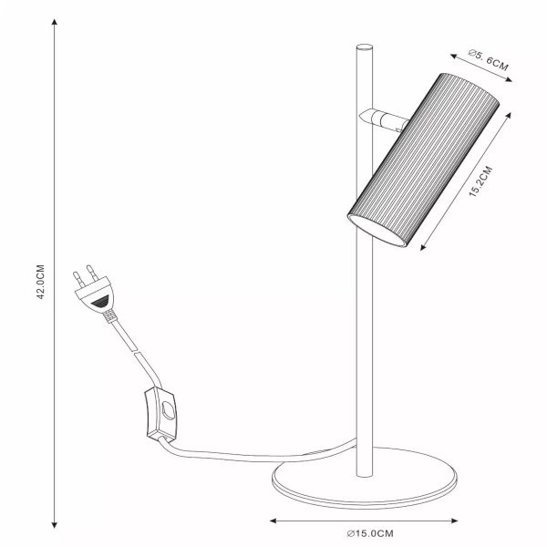 Nocna lampka do czytania CLUBS 09539/01/31 Lucide regulowana tubka biały