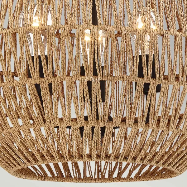 Kopułowa lampa wisząca Casablanca QZ-CASABLANCA-3P-PBZ brązowa czarna