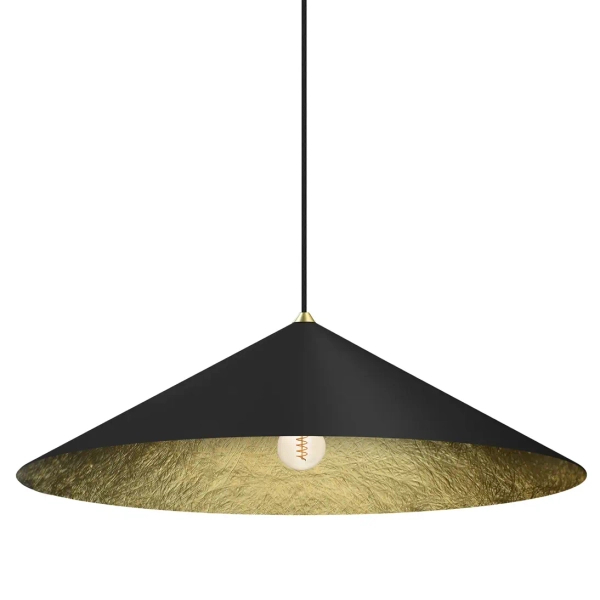 Wisząca lampa do przedpokoju MLP0647 stożek czarny