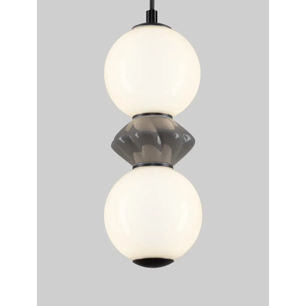 Ceramiczna wisząca lampa MONRETA LE45230 LED 10W 3000K nad stół szara biała