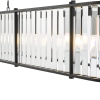 Owalna wisząca lampa Kiran KIR3422 nad stół kryształowy czarny