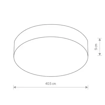 Sufitowa lampa pokojowa Arena plafon LED 18W 4000K grafitowy
