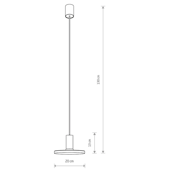 Nowoczesna lampa wisząca Hermanos 8100 czarny dysk do jadalni