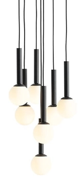 Lampa wisząca Riu 7 1117T1 Aldex kasakda balls kule czarne