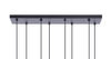 Wisząca lampa Falcon K-4933 kaskada nad łóżko czarna