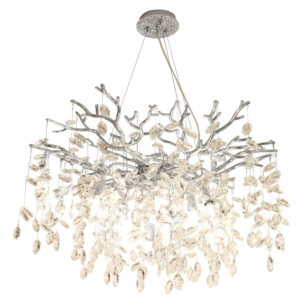 Wisząca lampa nad wyspę Cindy MD4115-1-ECN  Zumaline kryształki chrom