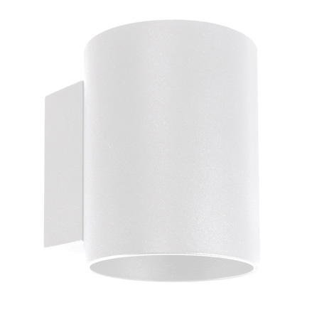 Kinkiet LAMPA ścienna SONIA 03958 Ideus okrągła OPRAWA metalowa tuba loft biała