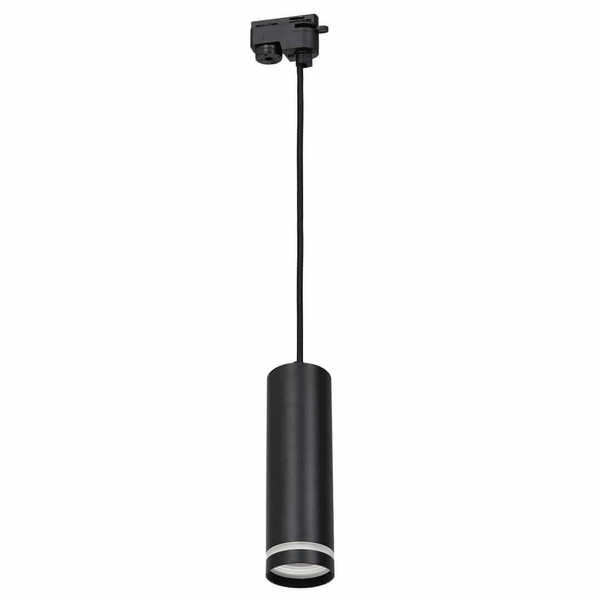 Podłużna lampa wisząca jednoobwodowa Pipe ML7673 metalowa tuba czarna