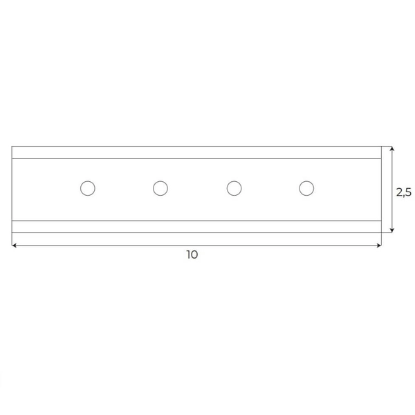Adapter do łączenia szyny z szyną Magnetic MA0009 Maxlight czarny