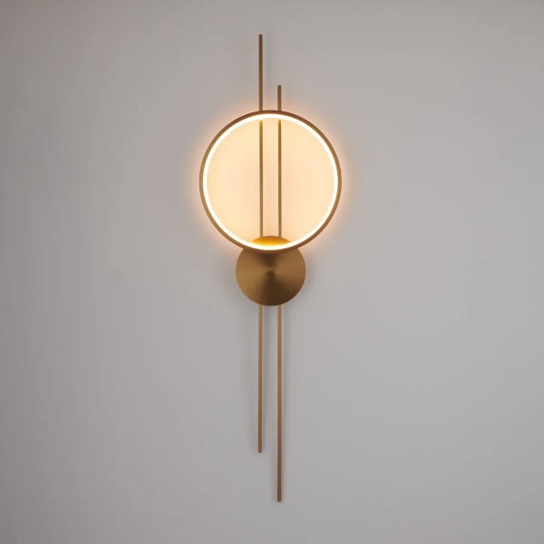 Kinkiet ścienny ECLIPTICA ST-DL8532 LED 14W 3000K pierścień złoty