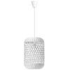 Wisząca LAMPA skandynawska PALMAR LE42126 Luces Exclusivas ratanowa OPRAWA podużny ZWIS ekologiczny biały