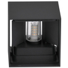 Elewacyjny kinkiet Kioto 318572 LED 5W kwadratowa oprawa czarna