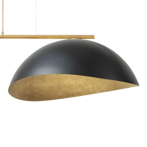 Lampa do jadalni wisząca nad stół Solar 40572 Sigma czarna złota