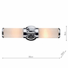 Kinkiet łazienkowy ścienny Century CEN0950 Dar Lighting IP44 chrom