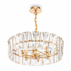 Wisząca LAMPA glamour PUNTES MOD043PL-06G Maytoni okrągła OPRAWA szklany ZWIS modernistyczny złoty