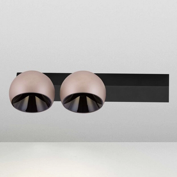 Plafon do jadalni FRONTERA LE44941 LED 21W 3000K z regulacją bańki czarny złoty