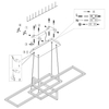 Wisząca lampa LED ZENITRA DL308320310 zwis 34W 3000K złote ramki