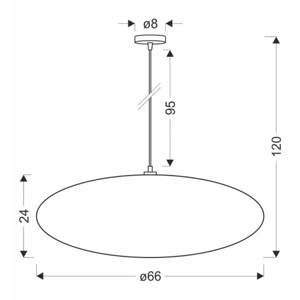 Skandynawska wisząca lampa nad stół 31-39231 regulowany tkanina beżowy