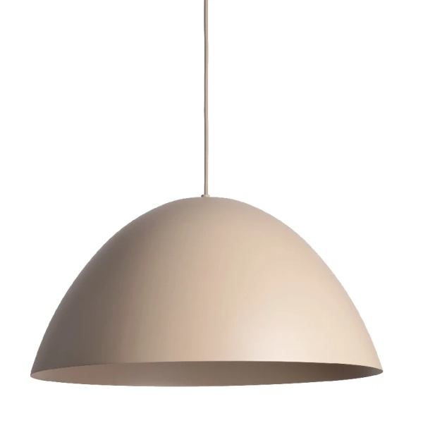 Wisząca lampa kopułowa Faro 10658 sypialniana metalowa beżowa