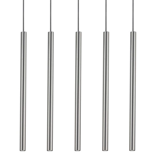 Lampa wisząca jadalniana Sopel 33618 Sigma tuby metalowa srebrna