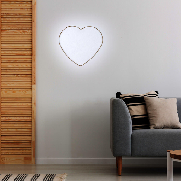 Nasufitowa lampa do przedpokoju Heart 757 serduszko beżowy
