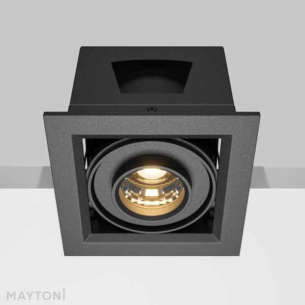 Lampa wpuszczana Metal Modern DL093-01-10W3K-B LED 10W 3000K kostka czarna