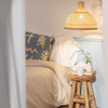 Pleciona lampa bambusowa Boho ABR-NLW29-BH-E27 Abruzzo wisząca naturalny