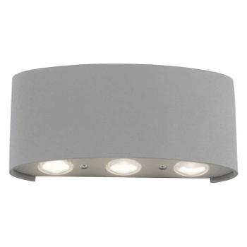 Metalowy kinkiet do ogrodu Carlo LED 4,8W 3000K lampa srebrna